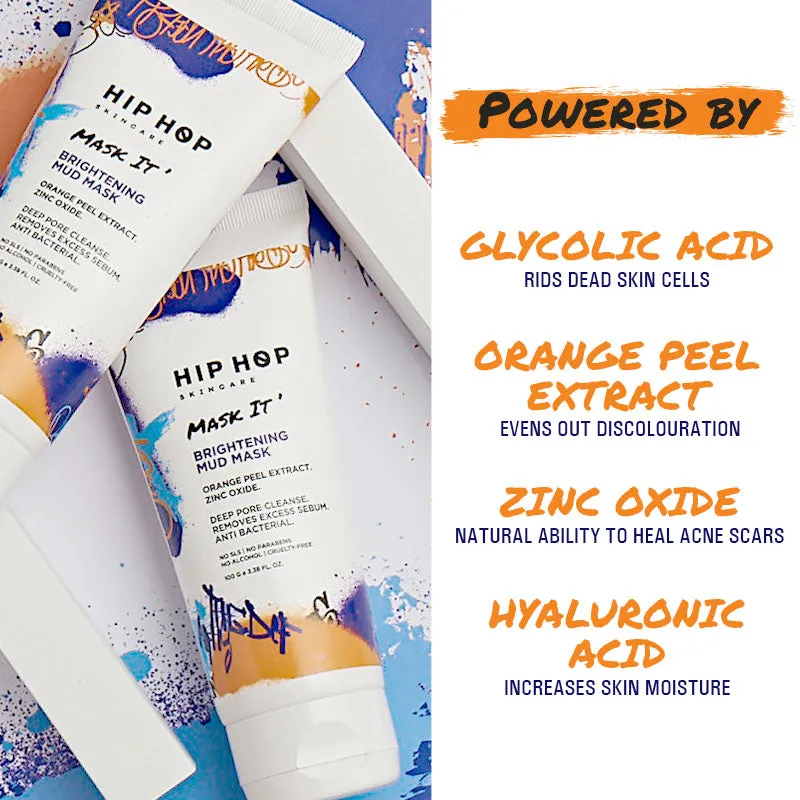 HipHop Brightening Mud Mask With Orange Peel Extract (100 ml)