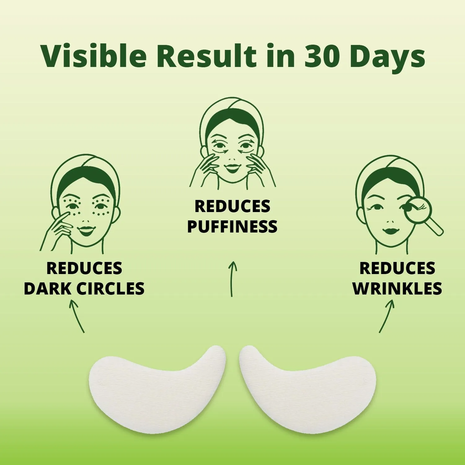 HipHop Facial Wax Strips (Argan Oil, 20 Strips)   Under Eye Pads (Multivitamin Gel, 5 Pairs)