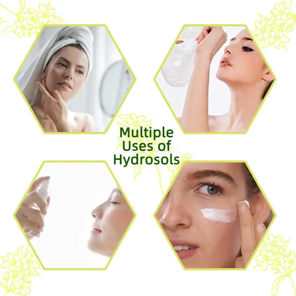 Hydrosol Floral Waters 
Bulk-Rose Hydrosol Lemon Rosemary Lavender Basil