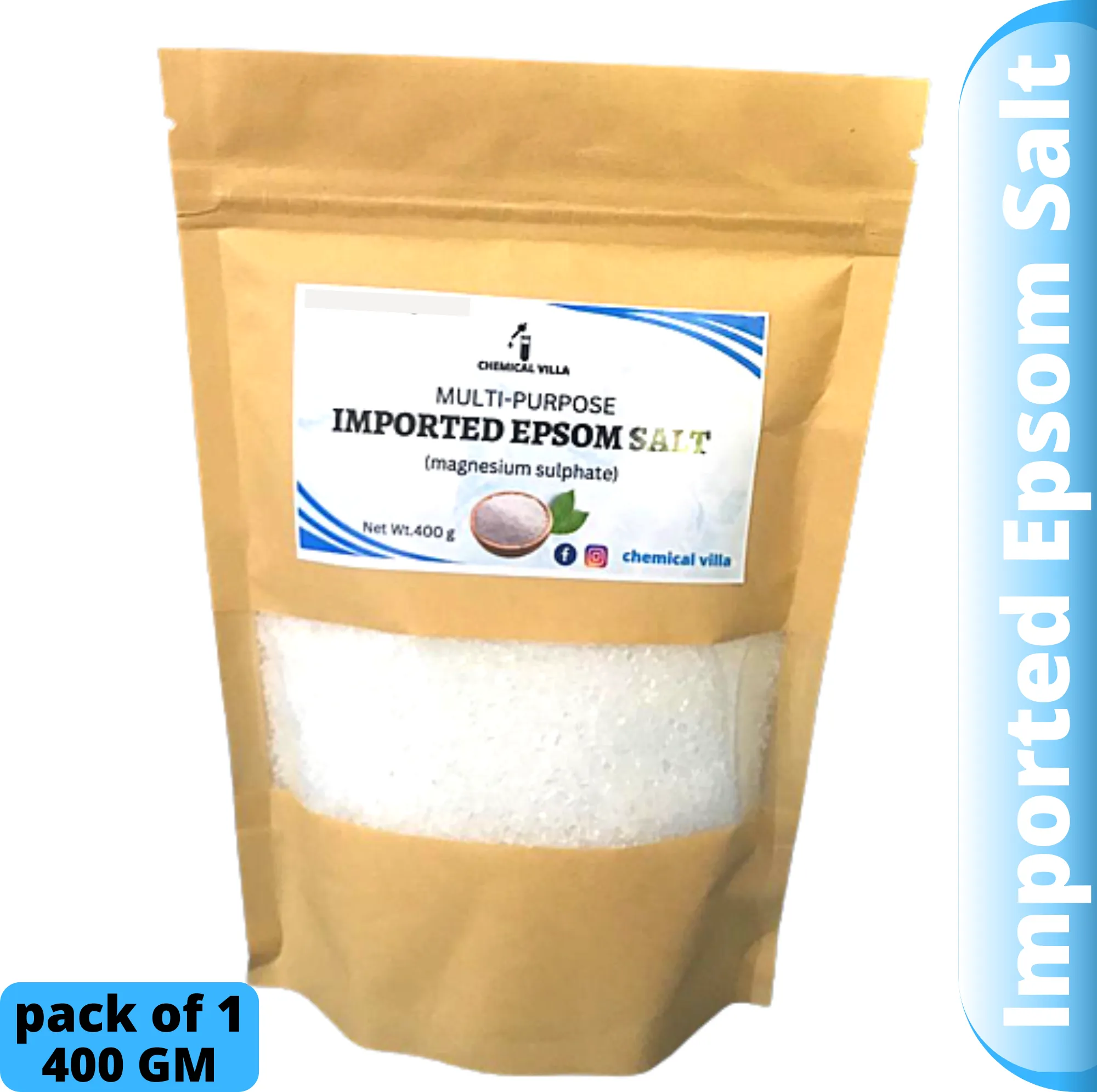 imported epsom salt 400 gram pack/premium quality