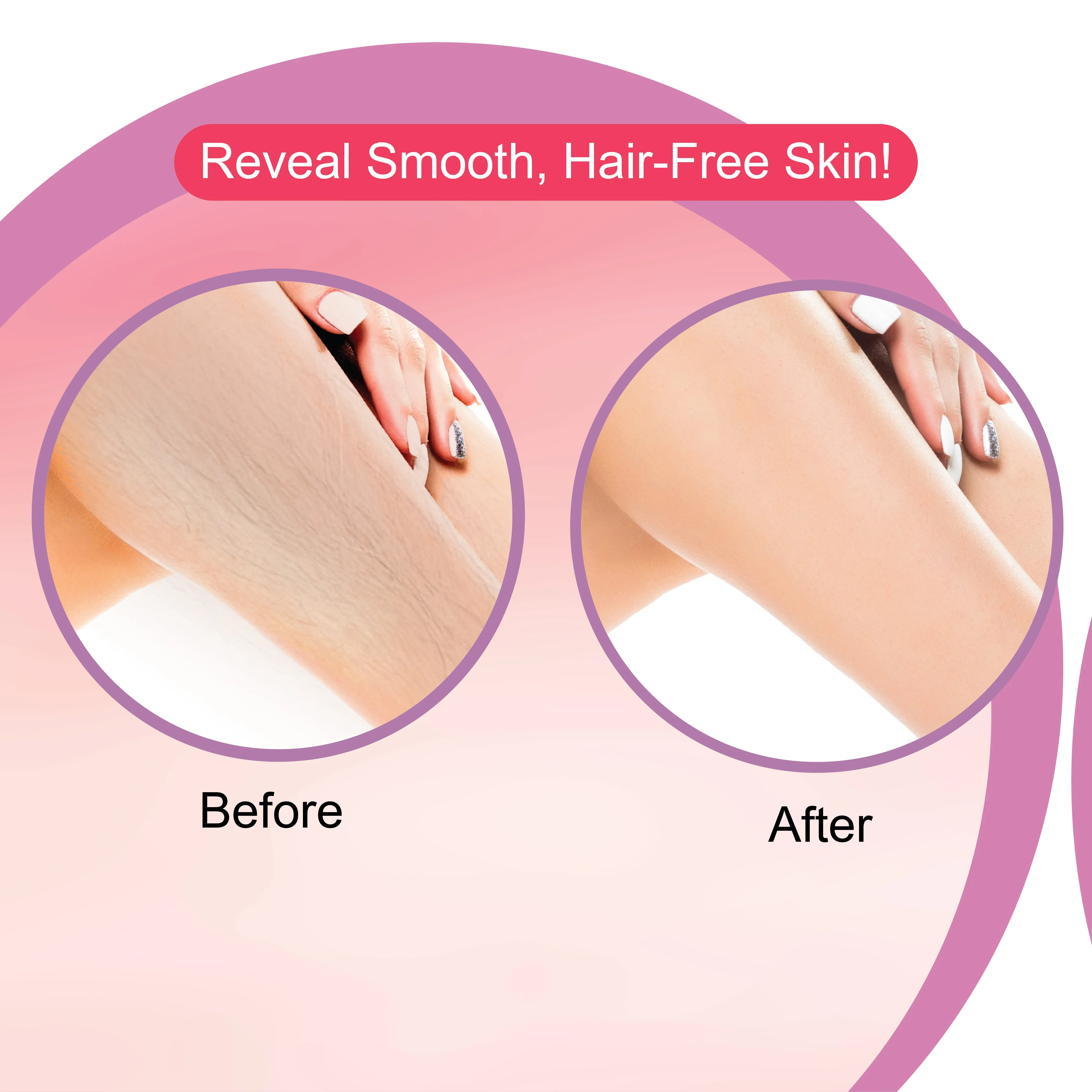 Insta Smooth Strawberry Wax Strips Pack for face and body.