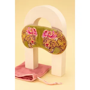 Into The Wild Velvet Leopard Eye Mask