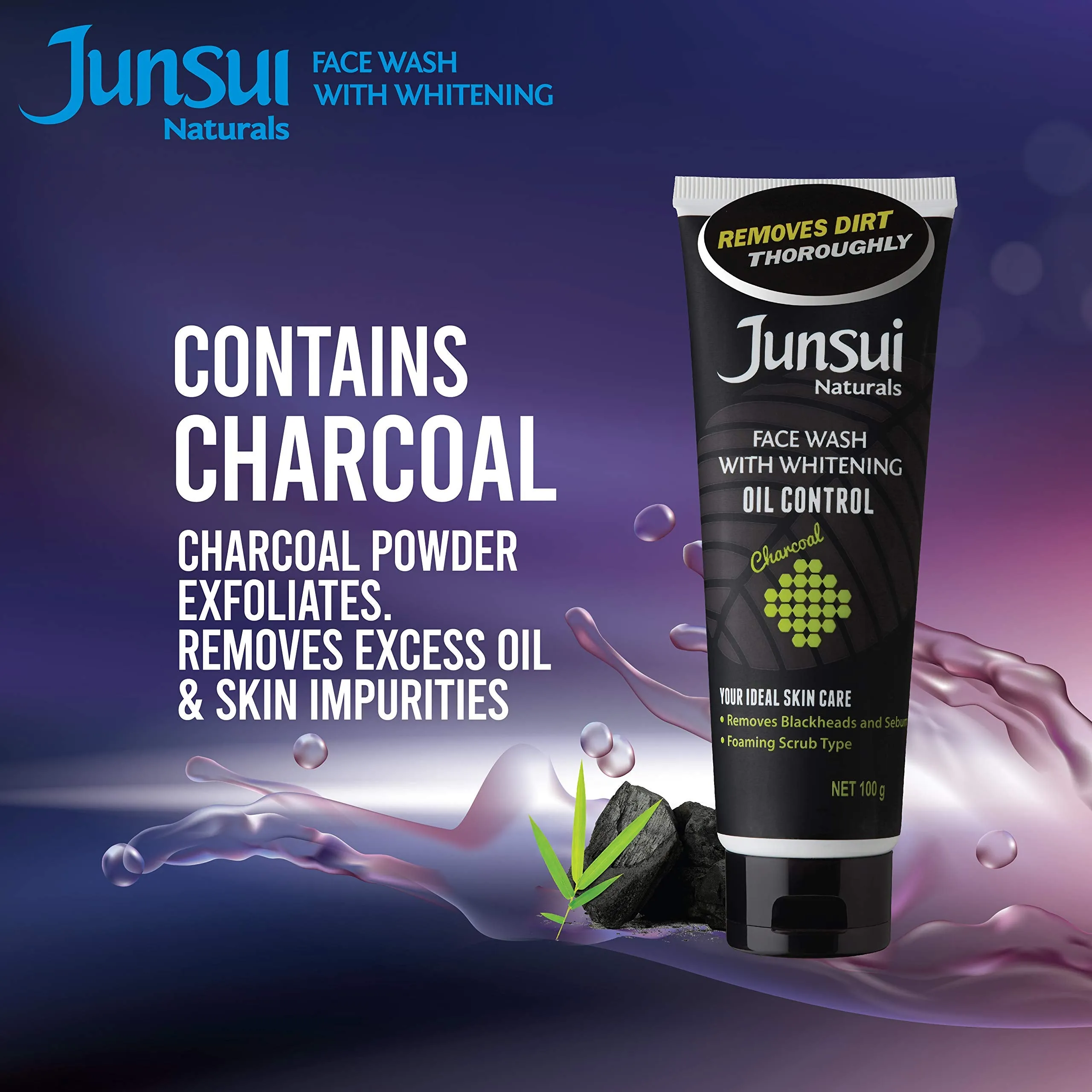 JUNSUI WHITENING FACE WASH OIL CONTROL 100GM