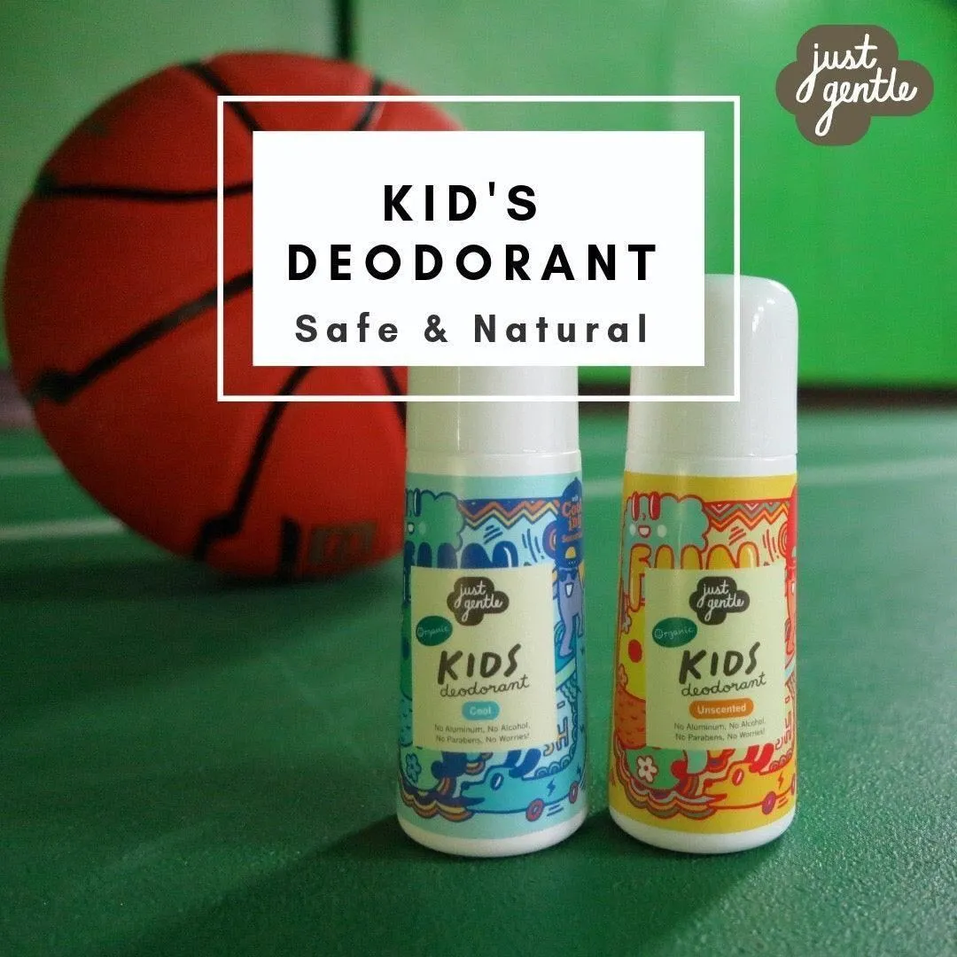 Just Gentle Organic Kids Deodorant - Unscented - Aluminium Free - 60ml