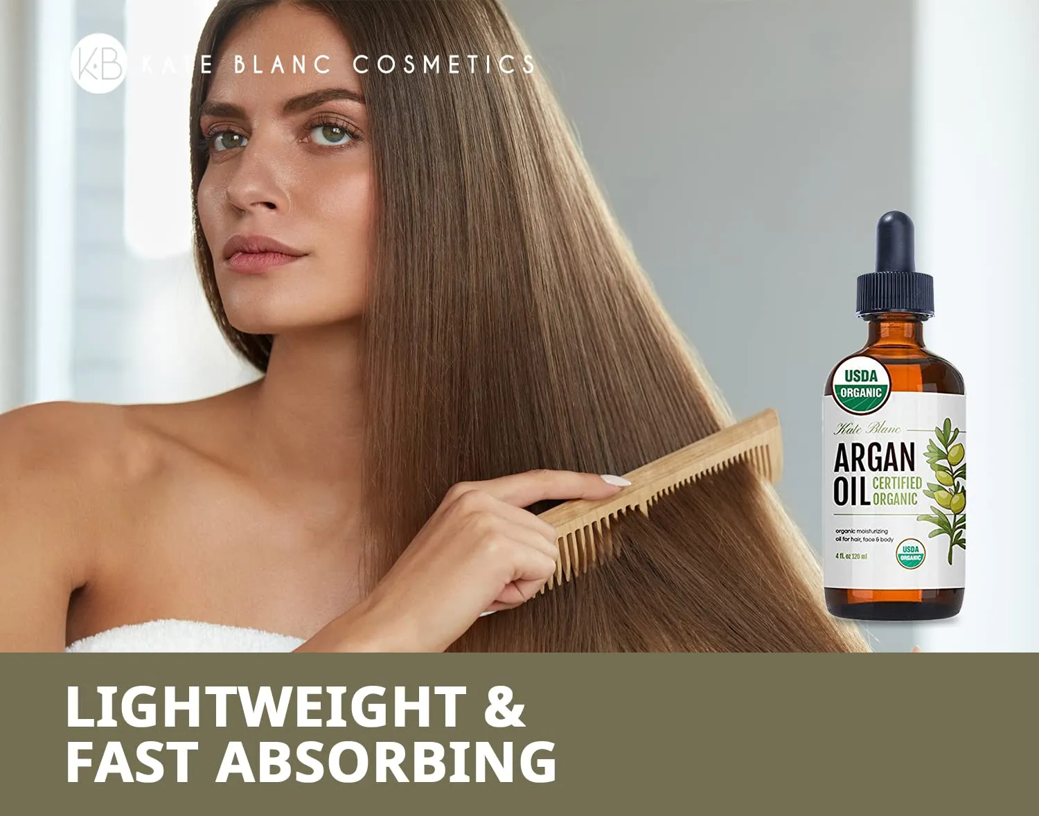 Kate Blanc Cosmetics: 100% Pure and Cold Pressed Argan Oil (4oz)