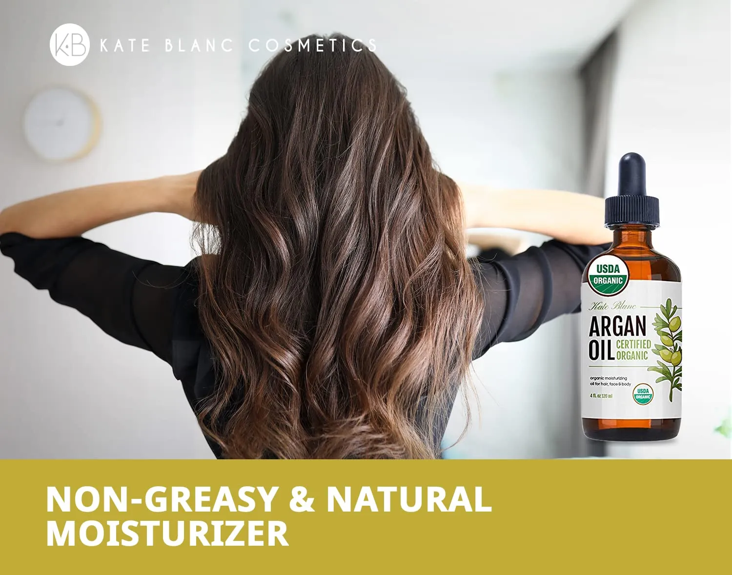 Kate Blanc Cosmetics: 100% Pure and Cold Pressed Argan Oil (4oz)