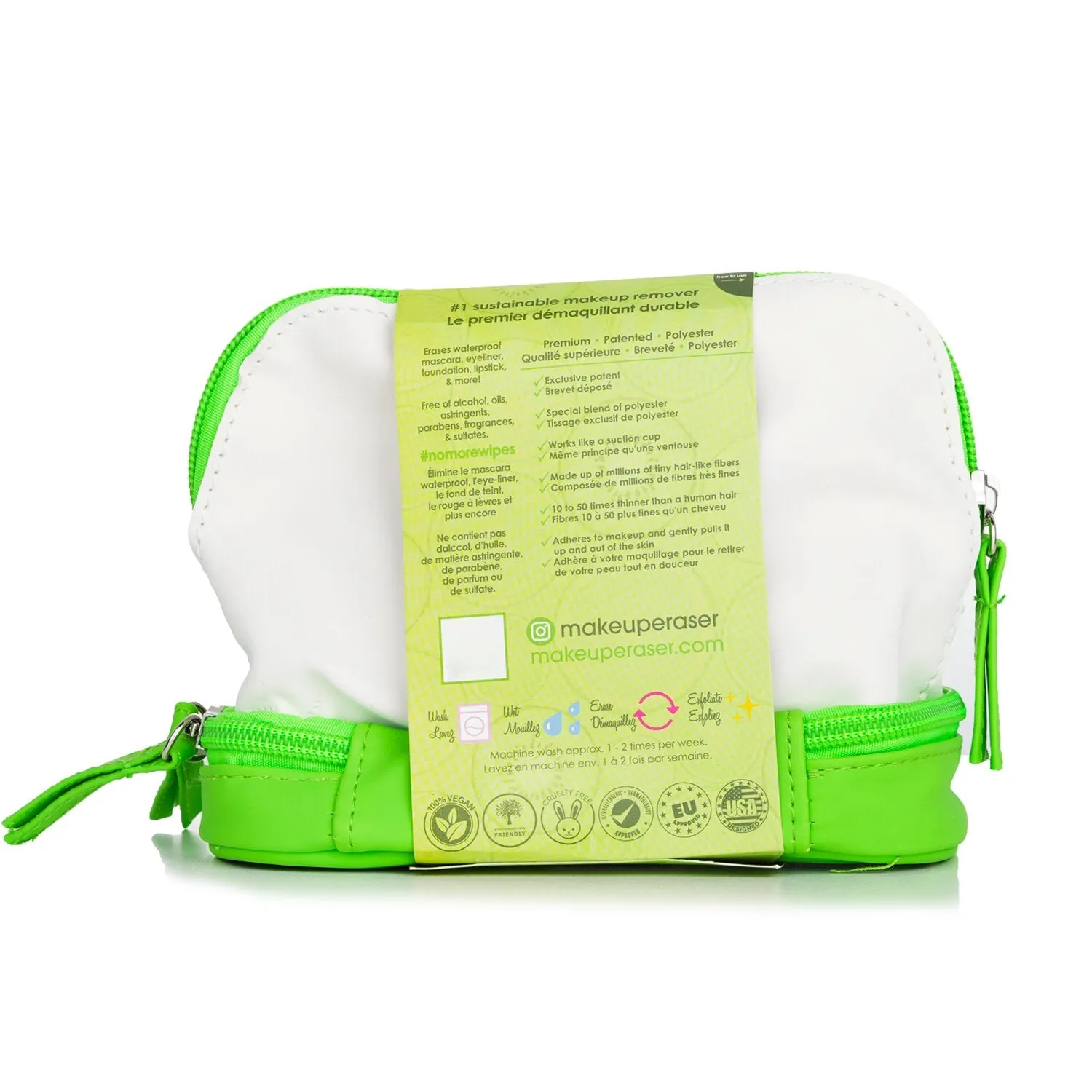 Key Lime Set (1x MakeUp Eraser Cloth   1x Hair Clip   1x Bag)