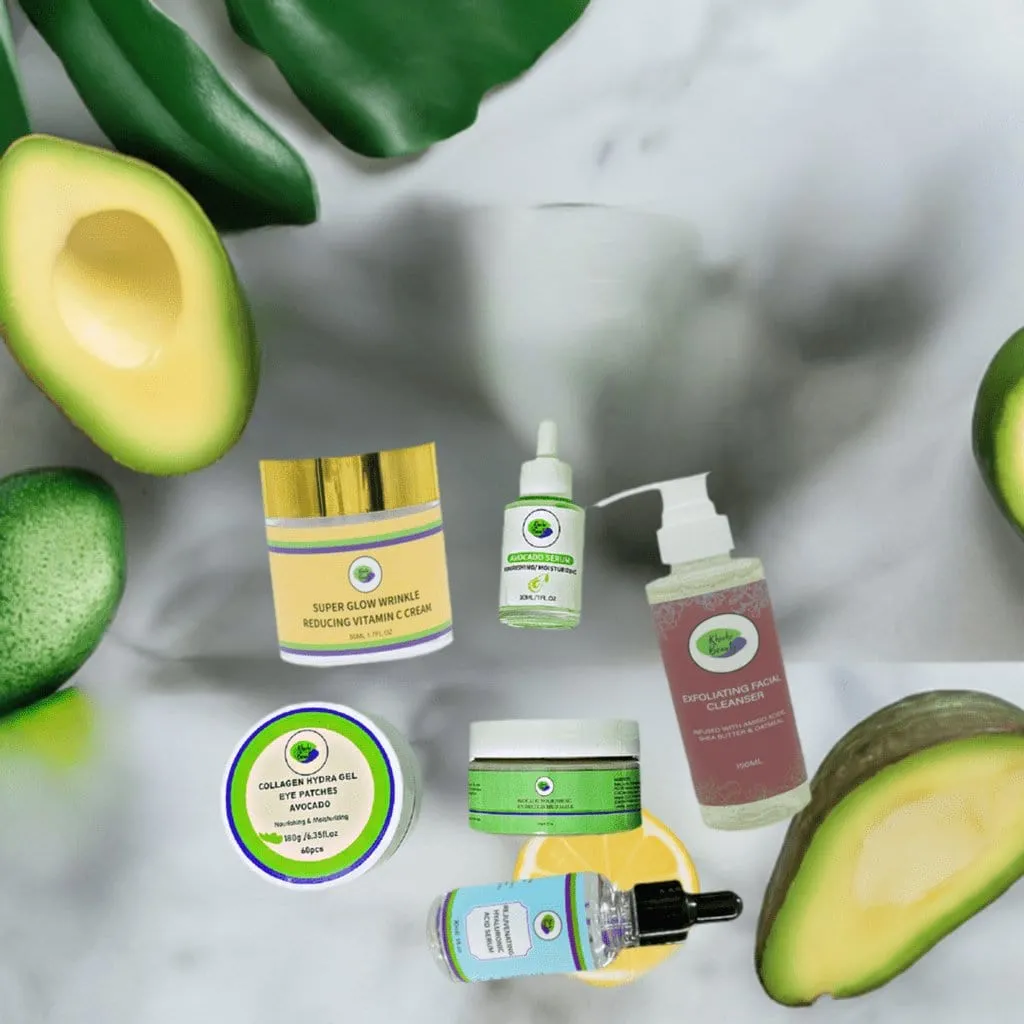Khichi Beauty 6 Pcs Anti-Aging  Skincare Collection (Green).
