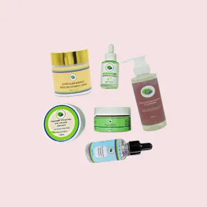 Khichi Beauty 6 Pcs Anti-Aging  Skincare Collection (Green).
