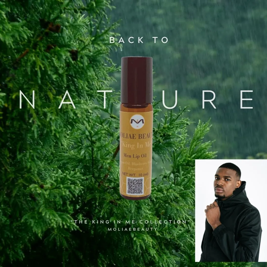 King In Me | Men Lip Oil | Argan Oil | Blueberry Seed Oil | Bergamot