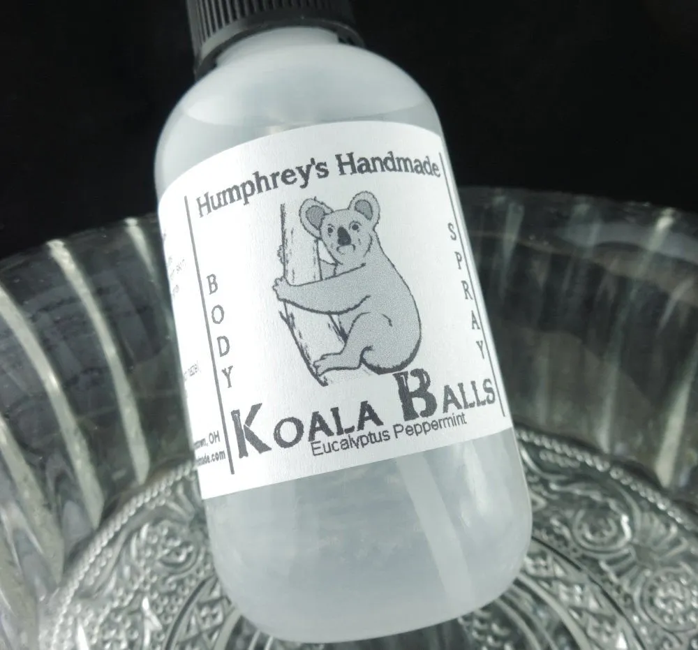 KOALA BALLS Unisex Body Spray | Peppermint Eucalyptus | Essential Oil