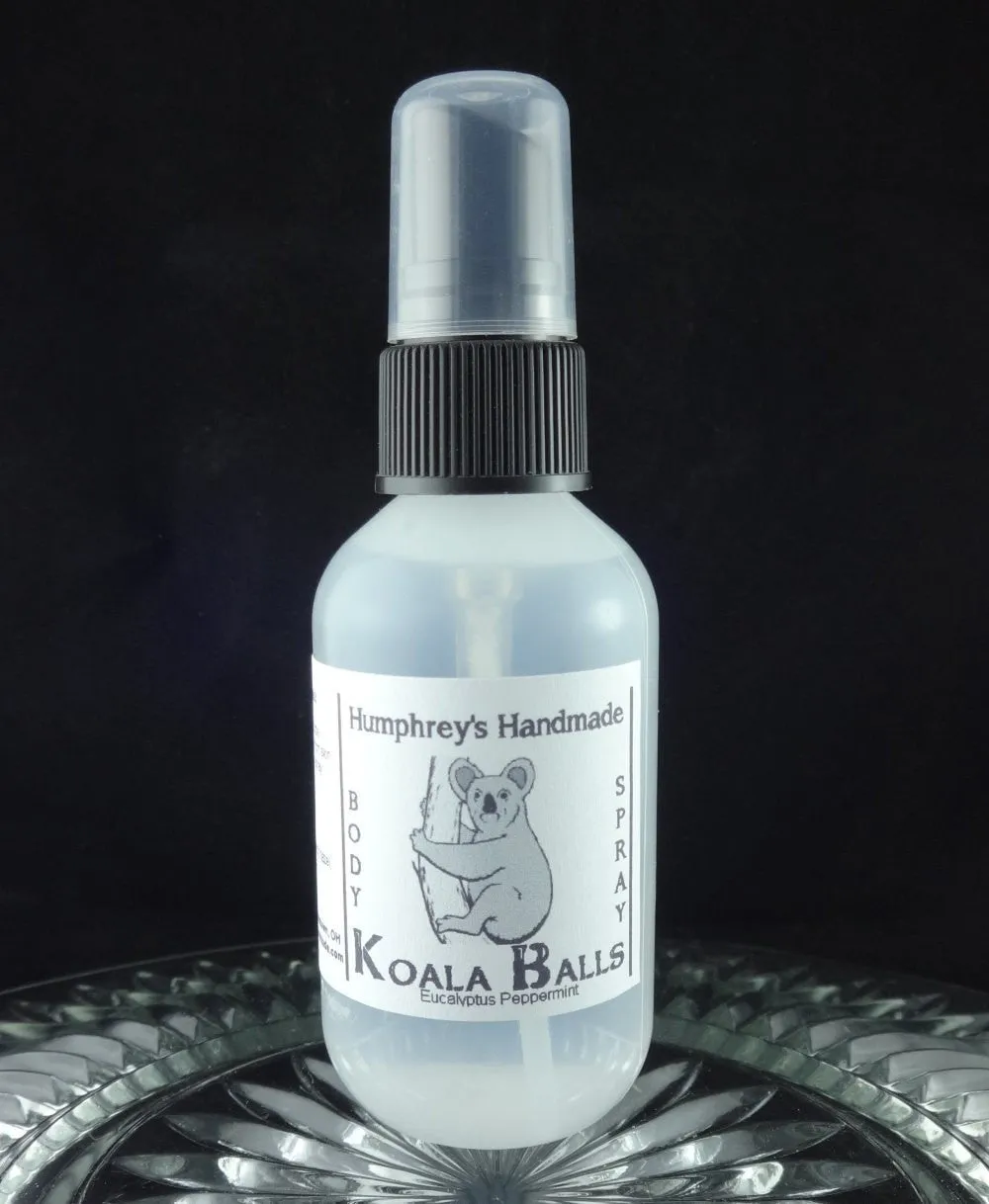 KOALA BALLS Unisex Body Spray | Peppermint Eucalyptus | Essential Oil