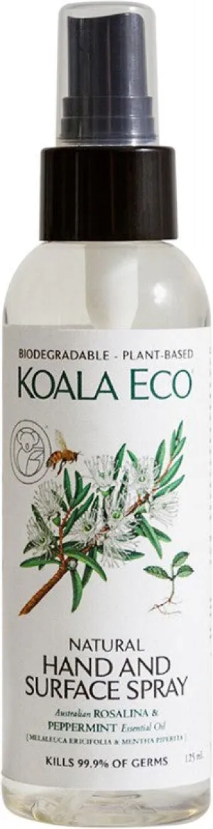 Koala Eco Natural Hand & Surface Spray Rosalina & Peppermint 125ml