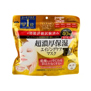 Kose Clear Turn Super Rich Moisturizing Mask EX 40 Sheets