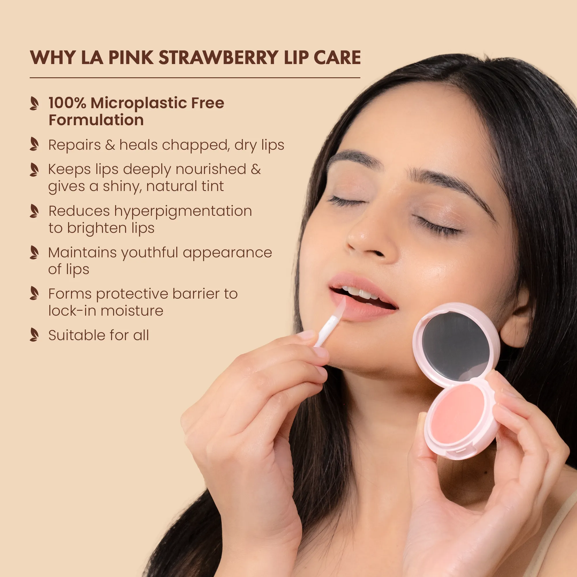 La Pink Strawberry Lip Care with White Haldi | 15g
