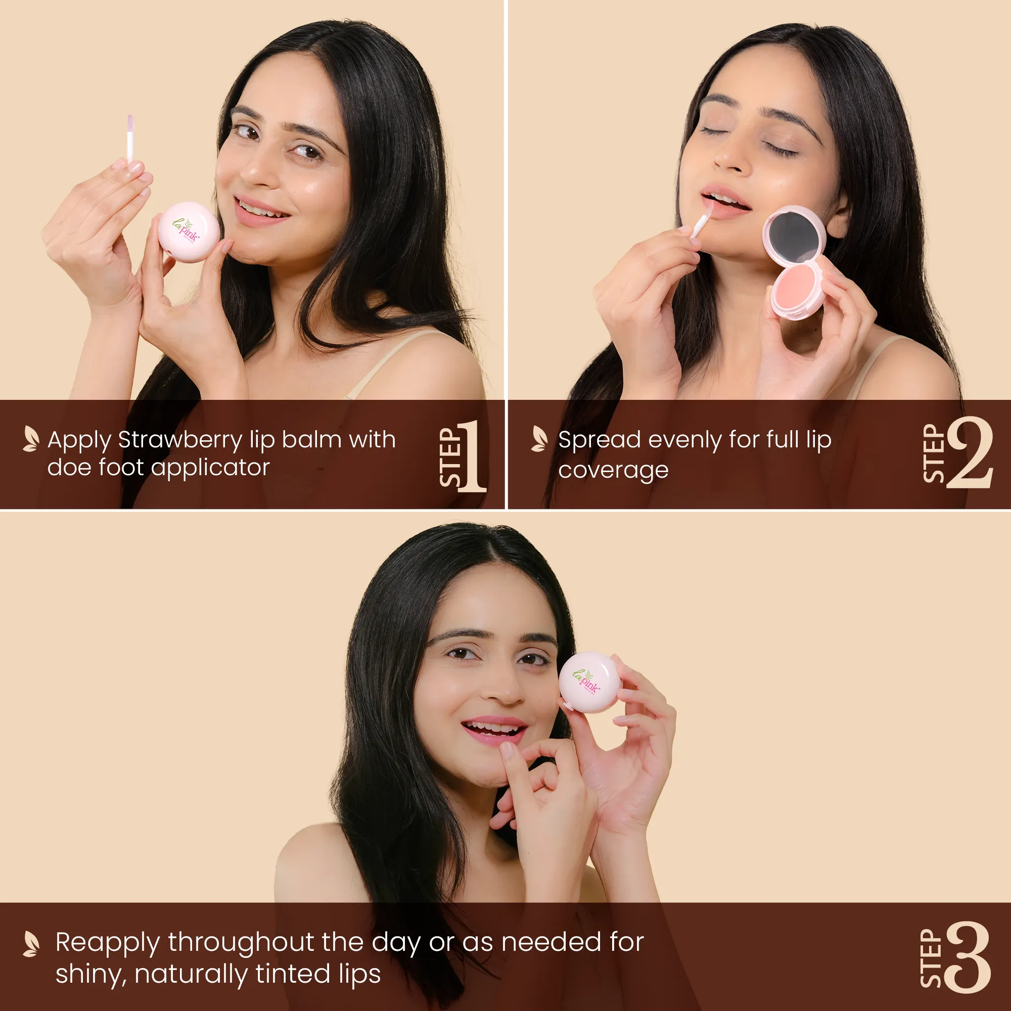 La Pink Strawberry Lip Care with White Haldi | 15g
