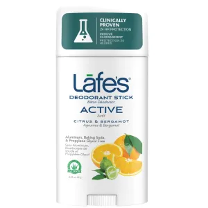 Lafe's Deodorant Stick - Active (Citrus   Bergamot) 63g