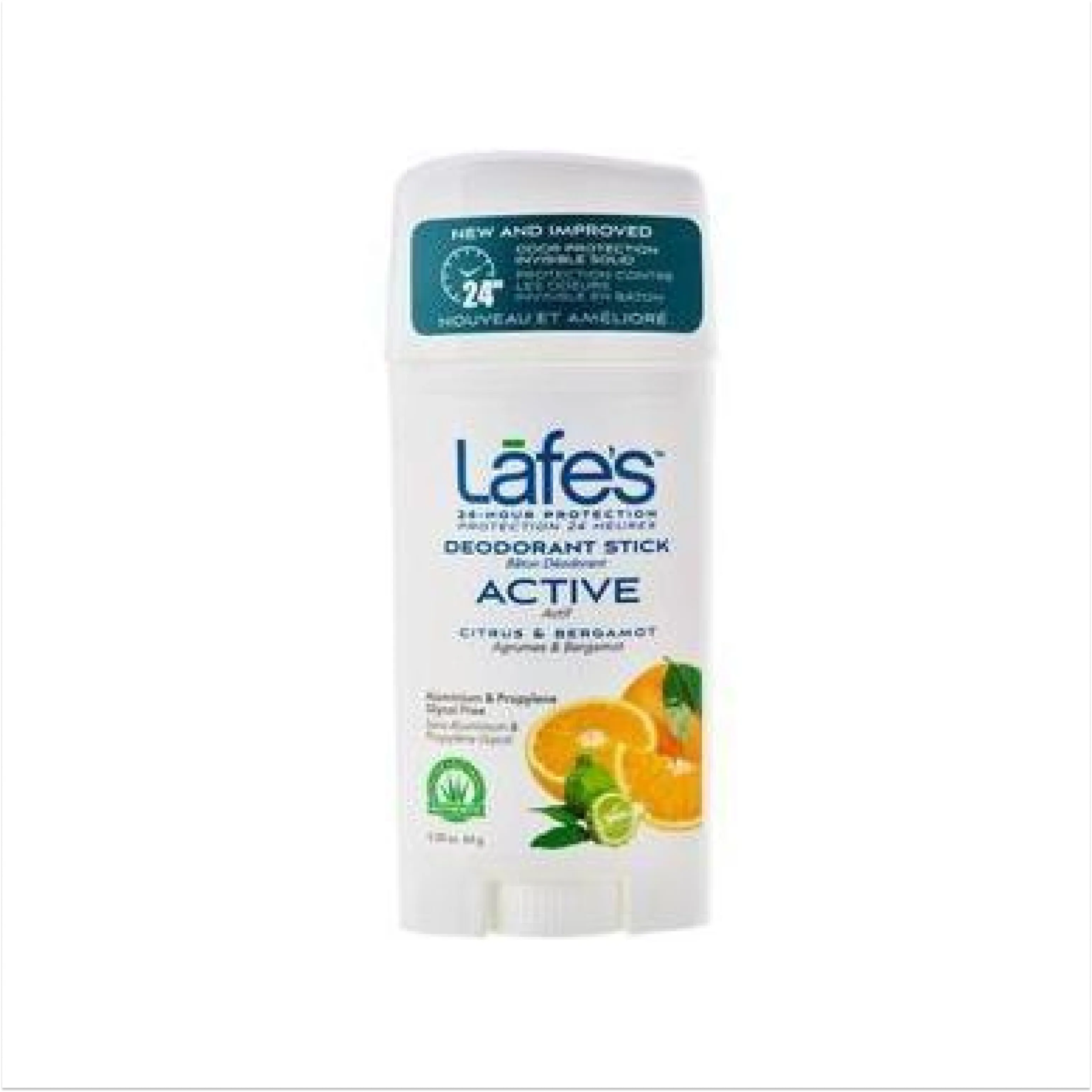 Lafe's Deodorant Stick - Active (Citrus   Bergamot) 63g
