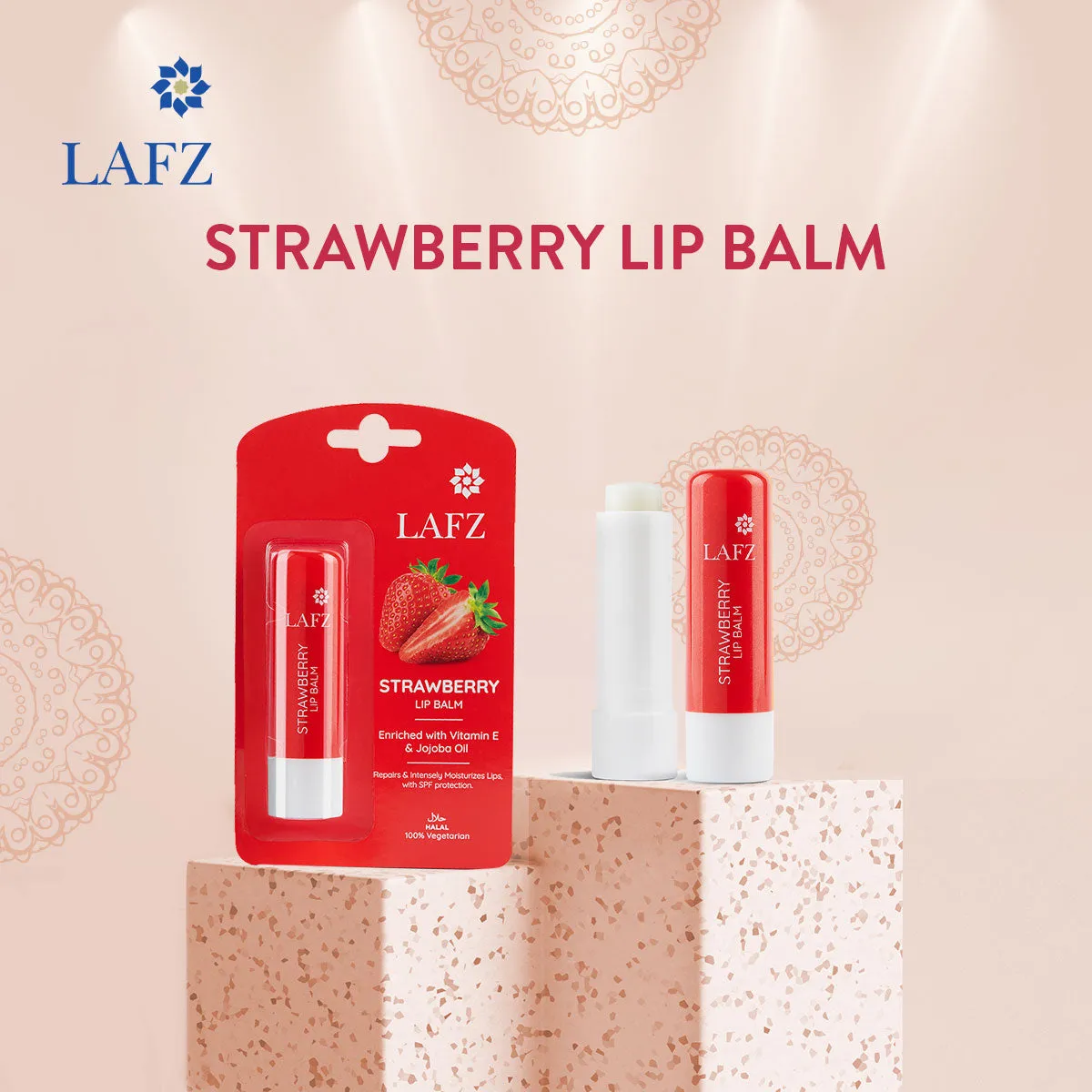 Lafz Moisturizing Lip Balm (4.5g) - Strawberry