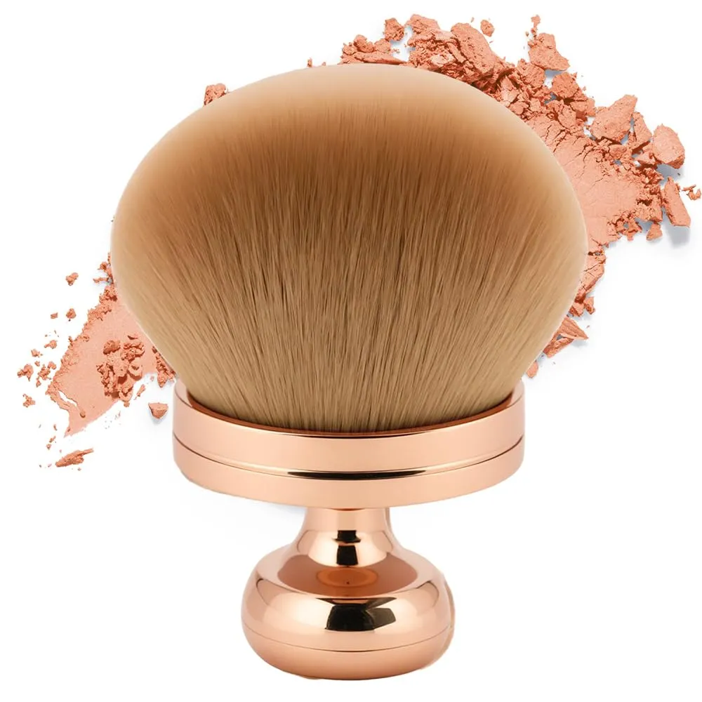 Large Makeup Brush 2025 New Extra Large Body Makeup Brush with Soft Bristles & Short Handle for Legs Back Face, Wide Foundation Oval, Blush Powder Suncreen Applicator (A)