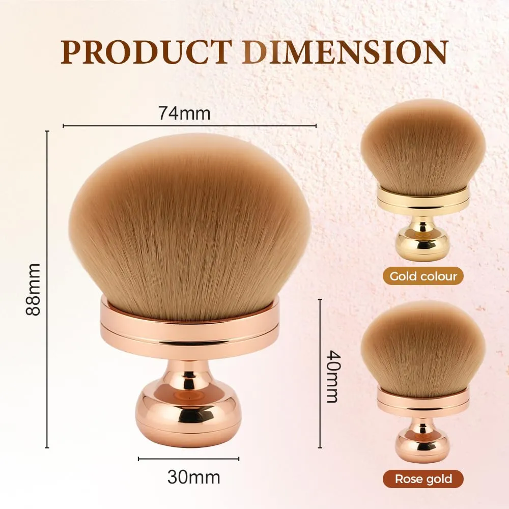 Large Makeup Brush 2025 New Extra Large Body Makeup Brush with Soft Bristles & Short Handle for Legs Back Face, Wide Foundation Oval, Blush Powder Suncreen Applicator (A)