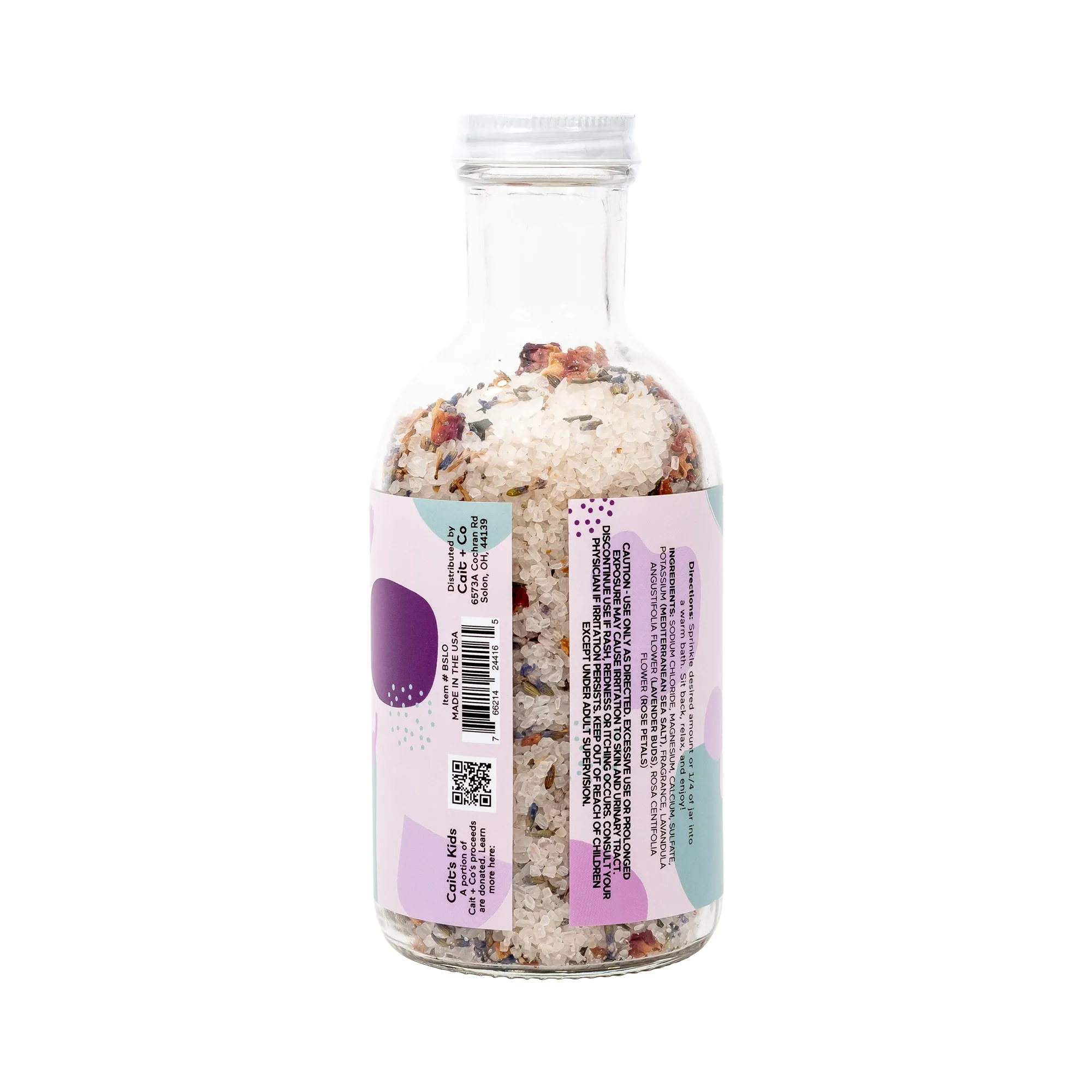 Lavender   Oat Aromatherapy Bath Salt Soak
