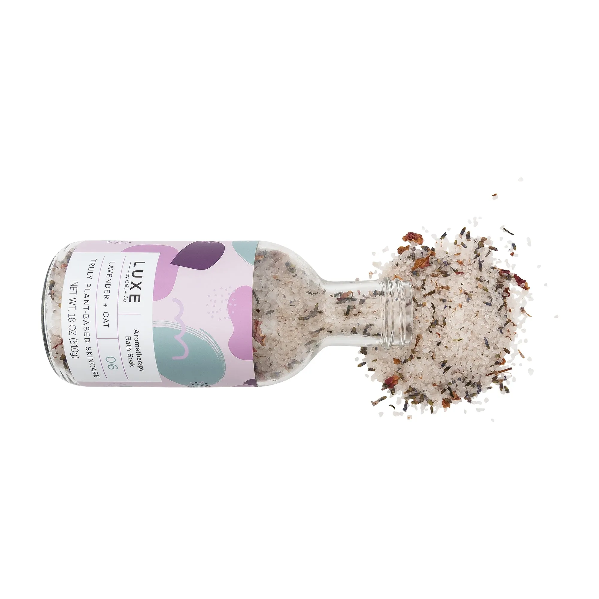 Lavender   Oat Aromatherapy Bath Salt Soak