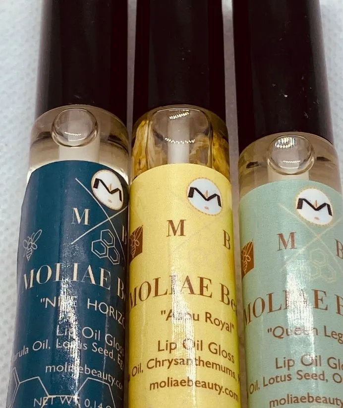 Lip Oil Gloss | Marula Oil | Lotus Seed Oil | Egyptian Roses | Chrysanthemums