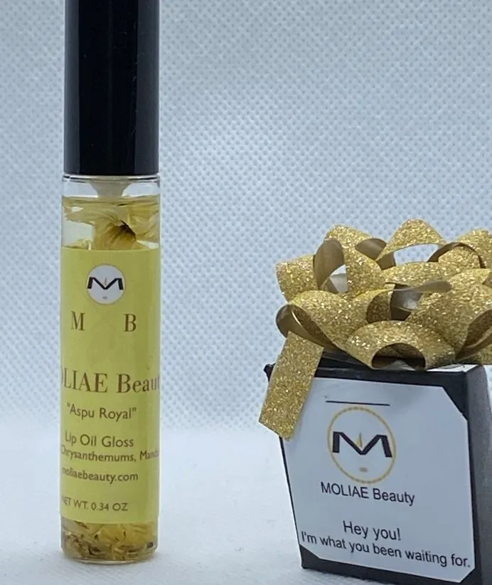 Lip Oil Gloss | Marula Oil | Lotus Seed Oil | Egyptian Roses | Chrysanthemums