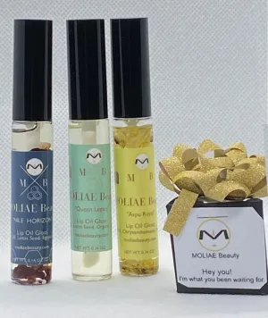 Lip Oil Gloss | Marula Oil | Lotus Seed Oil | Egyptian Roses | Chrysanthemums