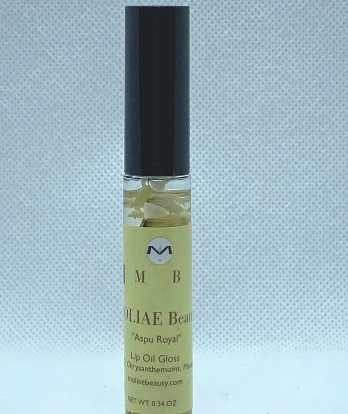 Lip Oil Gloss | Marula Oil | Lotus Seed Oil | Egyptian Roses | Chrysanthemums