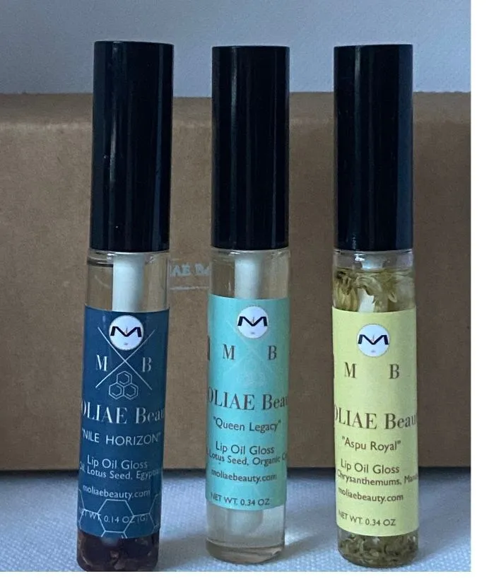 Lip Oil Gloss | Marula Oil | Lotus Seed Oil | Egyptian Roses | Chrysanthemums