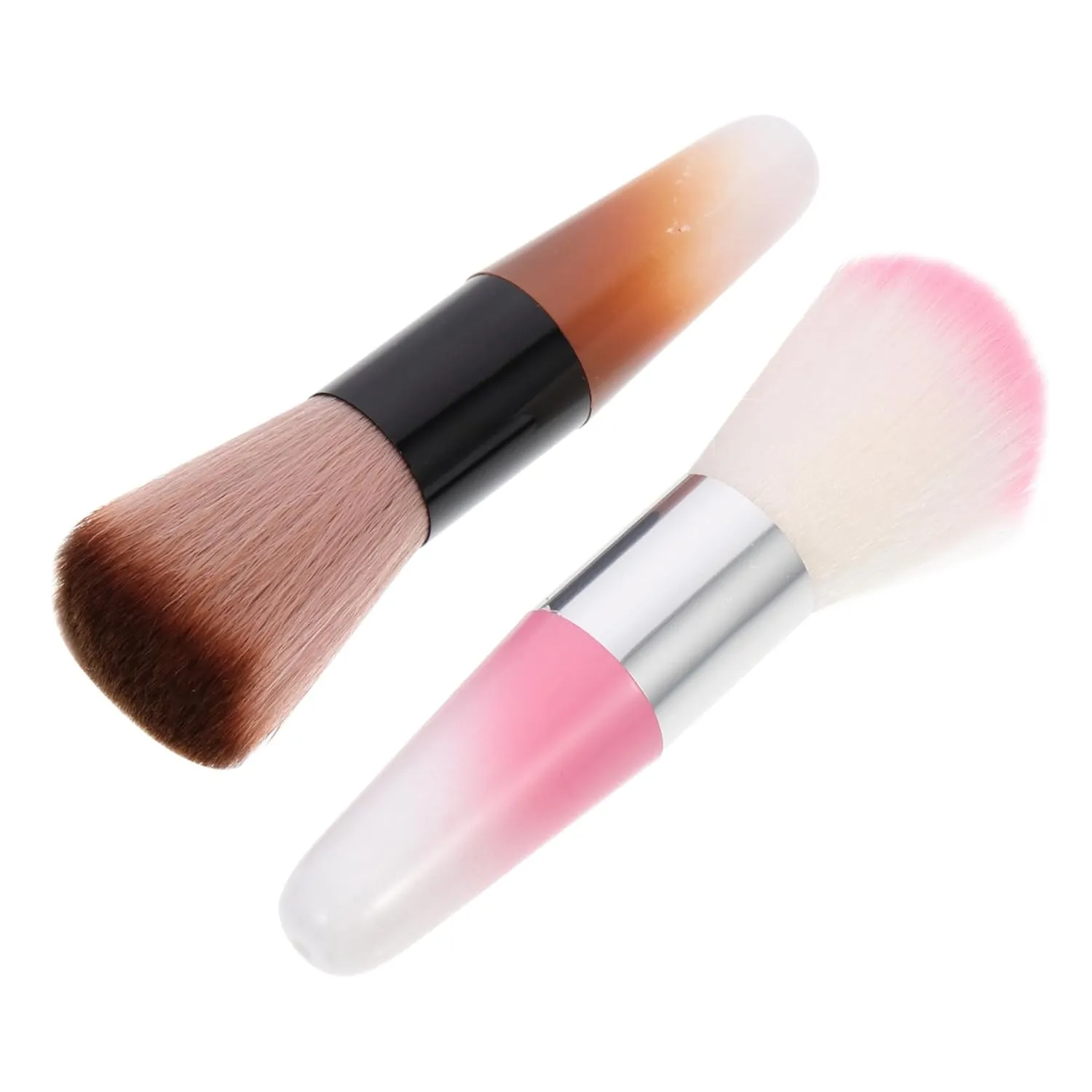 Loose Powder Brush for Nail Art Fluffy Makeup Brush Duster Double Sided Powder Remover