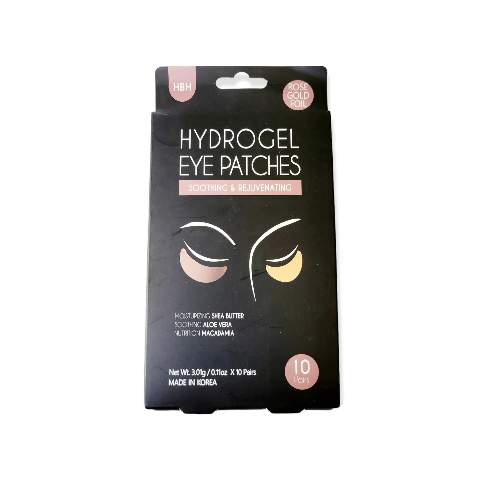 Luke Rose Gold Foil Soothing and Rejuvenating Hydrogel Eye Patches