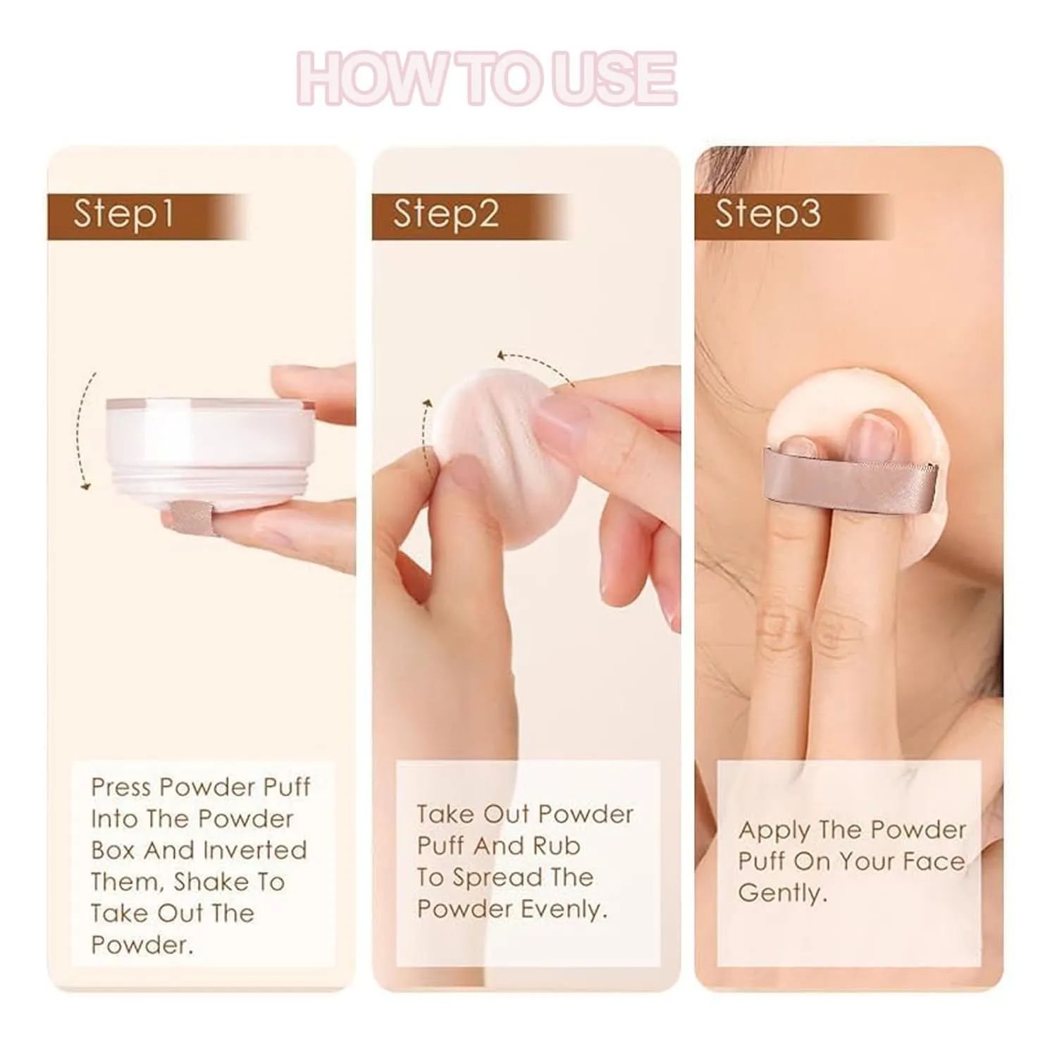 Luminance Blurring Powder, Luminance Powder, Blurring Setting powder,Beauty blurring powder, Pink Setting powder All Skin Tones (#02B, 1)