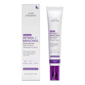 Luxe Organix Advanced Retinol   Bakuchiol Deep Wrinkle Eye Contour Cream 12g