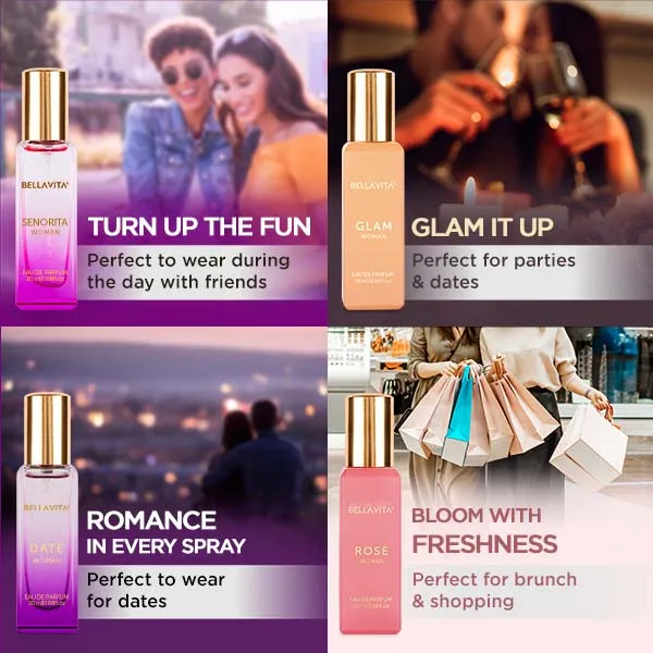 Luxury Perfume Gift Set For Women - 4 x 20ml (Valentine)
