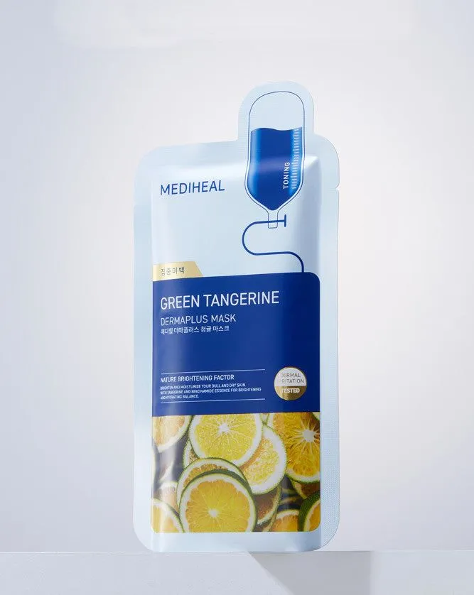 MEDIHEAL Derma Plus Green Tangerine Mask 10 sheets*22ml