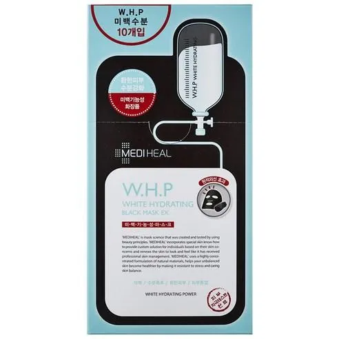 MEDIHEAL W.H.P White Hydrating Black Mask EX 25ml x 10