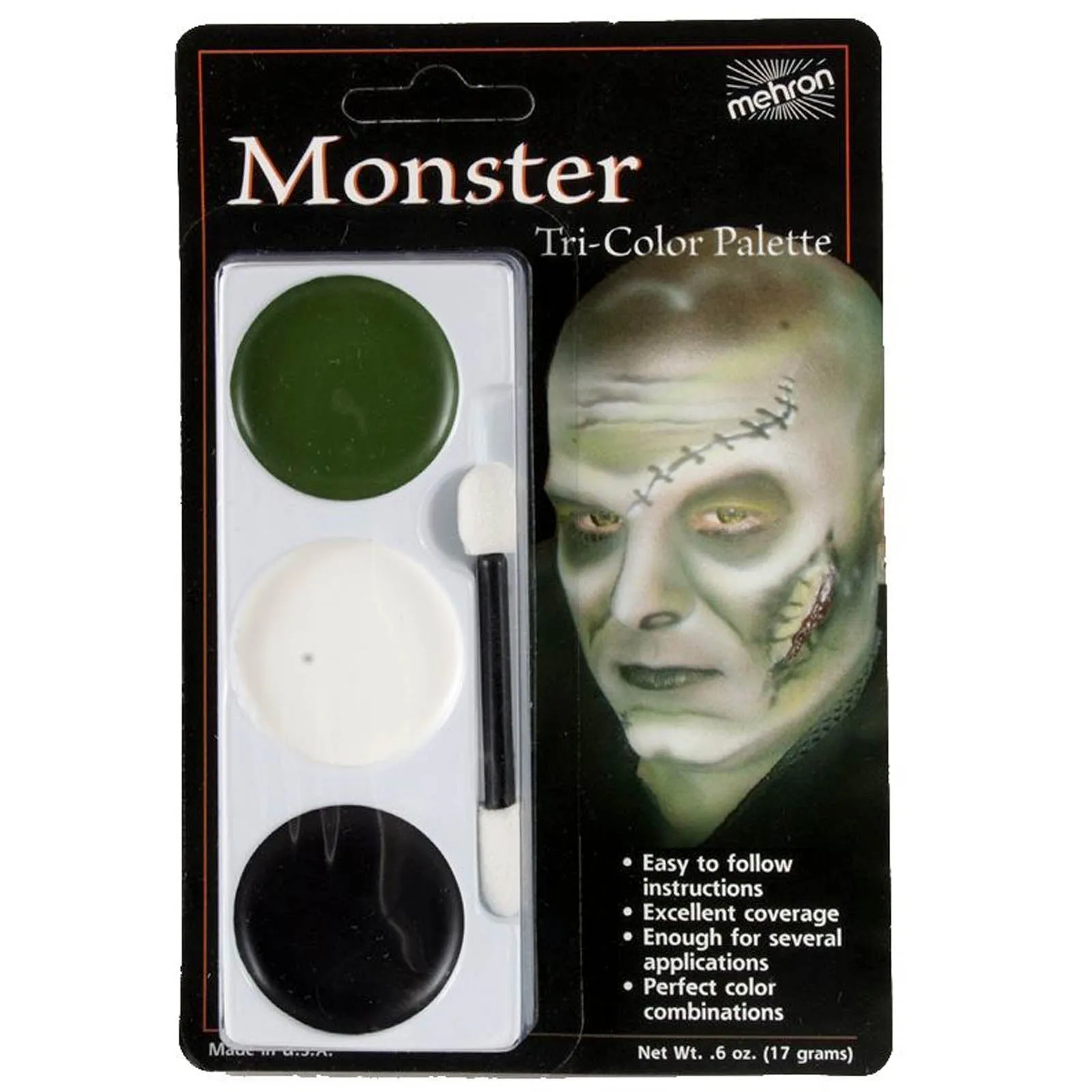 Mehron Tri-Colour Make up Palette: Monster