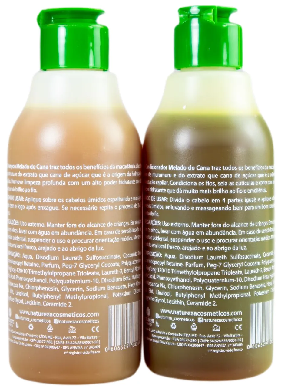 Melado de Cana Home Care Maintenance Sugarcane Molasses 2x300ml - Natureza