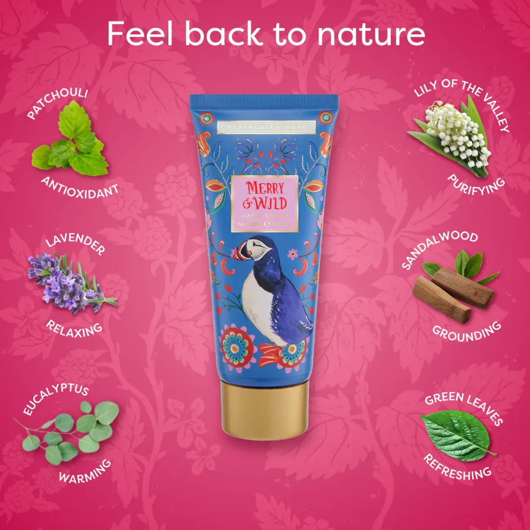 Merry and Wild 100ml Hand Cream in Tin Gift Set