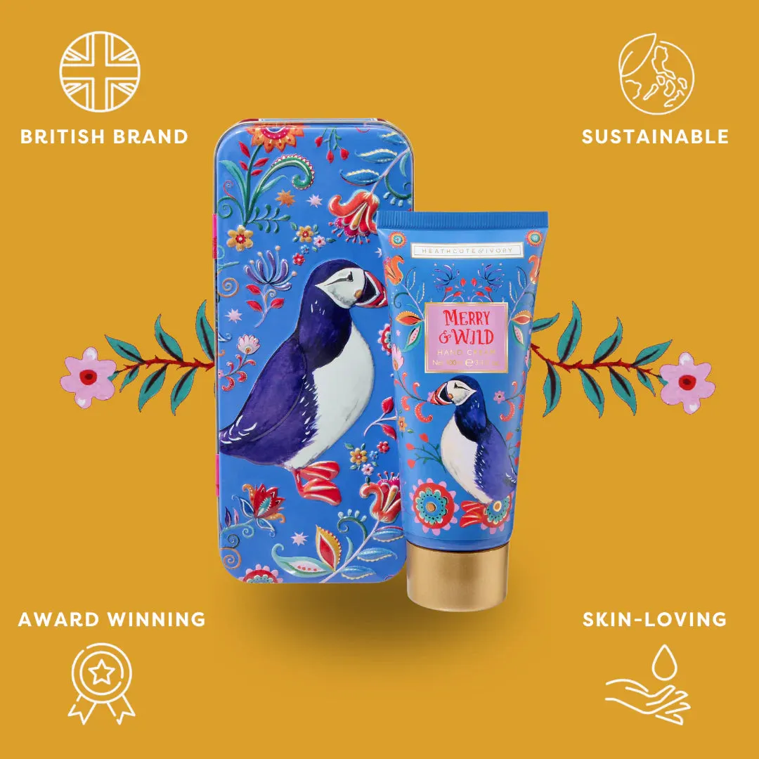Merry and Wild 100ml Hand Cream in Tin Gift Set