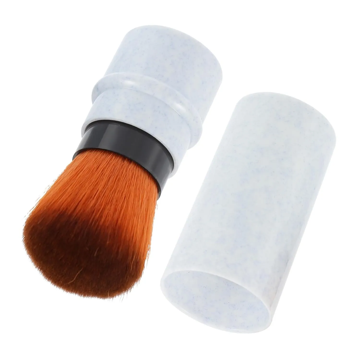 MERRYHAPY Marble Pattern Makeup Brush for Blush and Loose Powder Multi-use Foundation Applicator for Daily Makeup Easy to Clean for Teen Girls for Travel and Parties