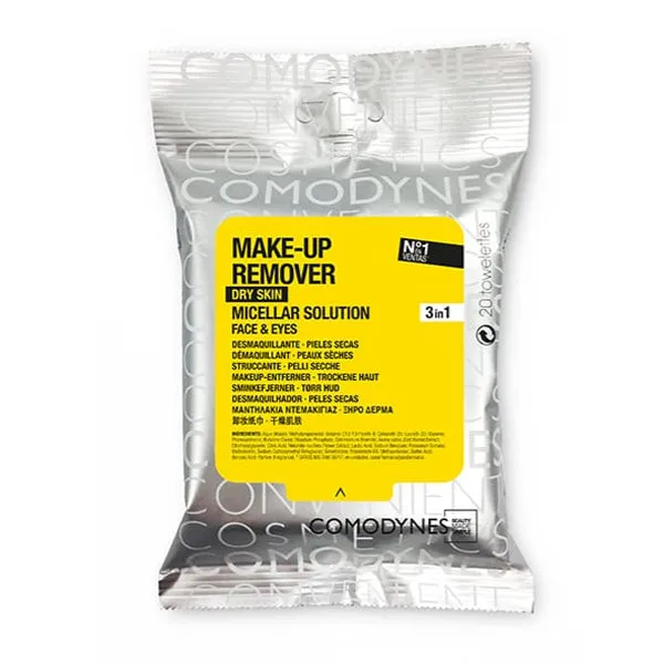 Micellar Make-up Remover Towelettes, Dry Skin 20 per pack
