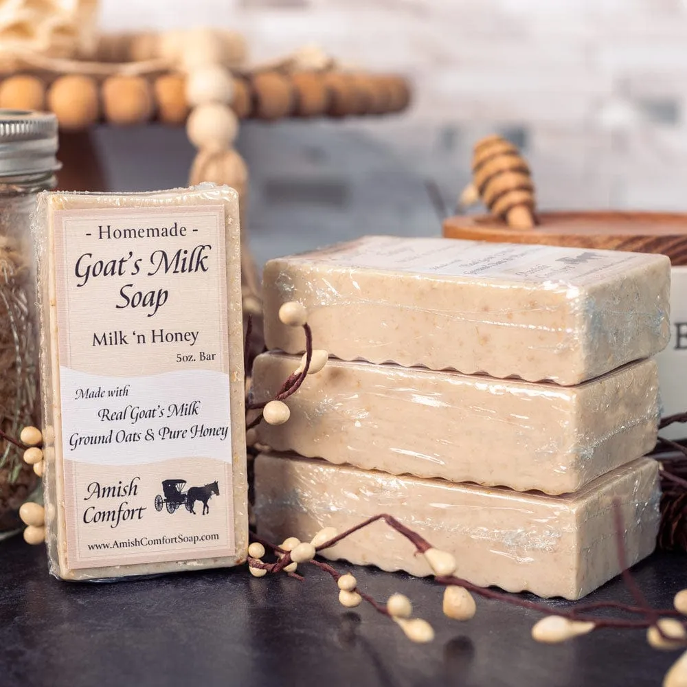 Milk 'n Honey Natural Amish Goat Milk Soap | With Oats & Honey
