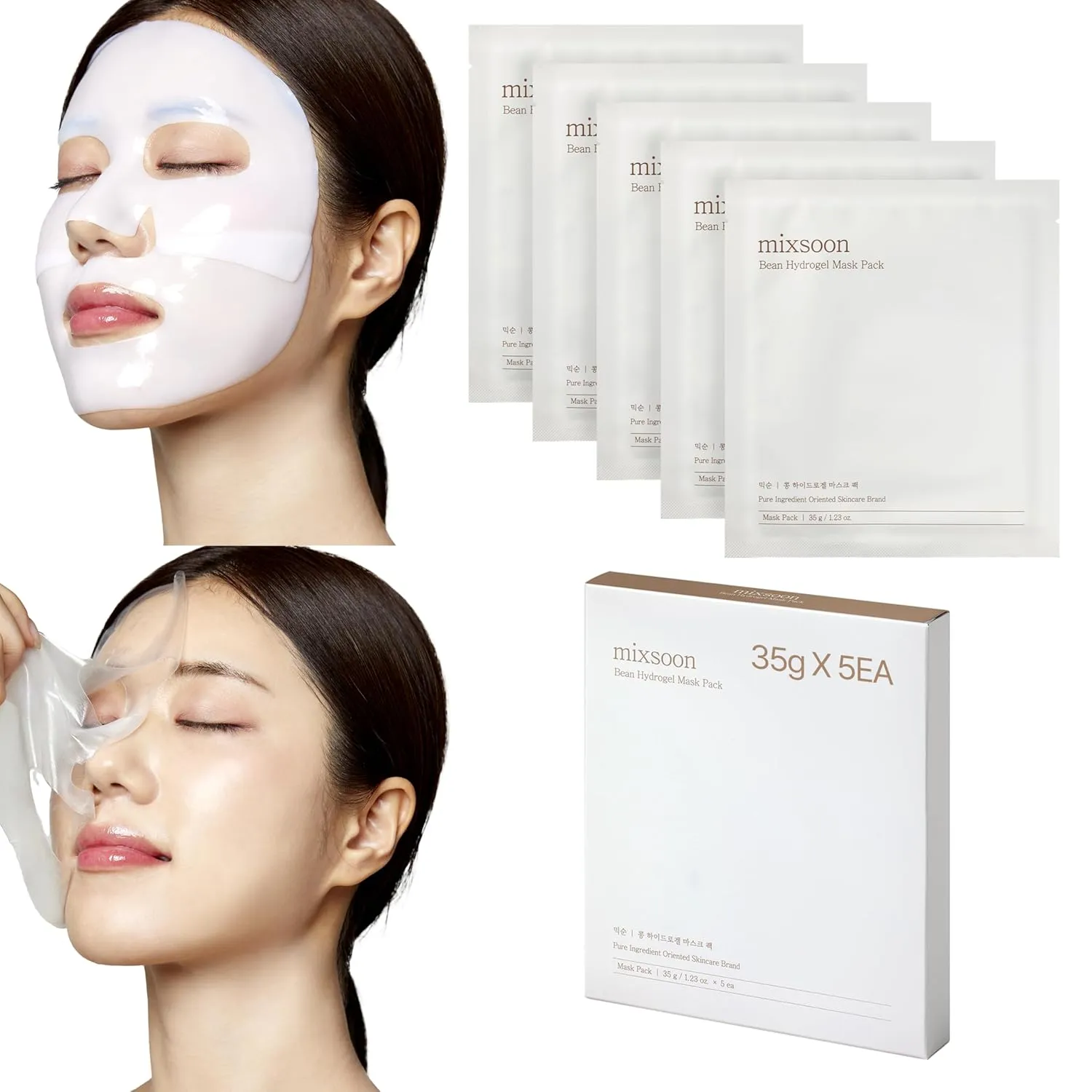 mixsoon Bean Collagen Hydrogel Mask Pack 5EA