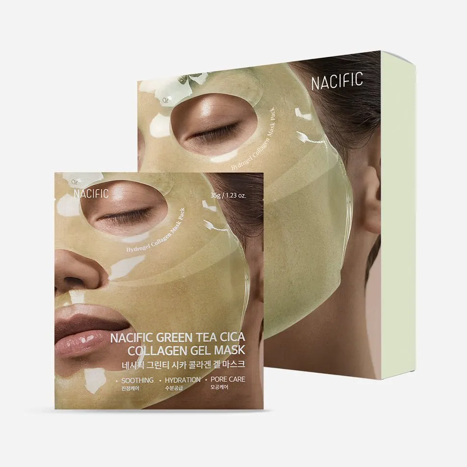 NACIFIC Green Tea Cica Collagen Gel Mask 1ea