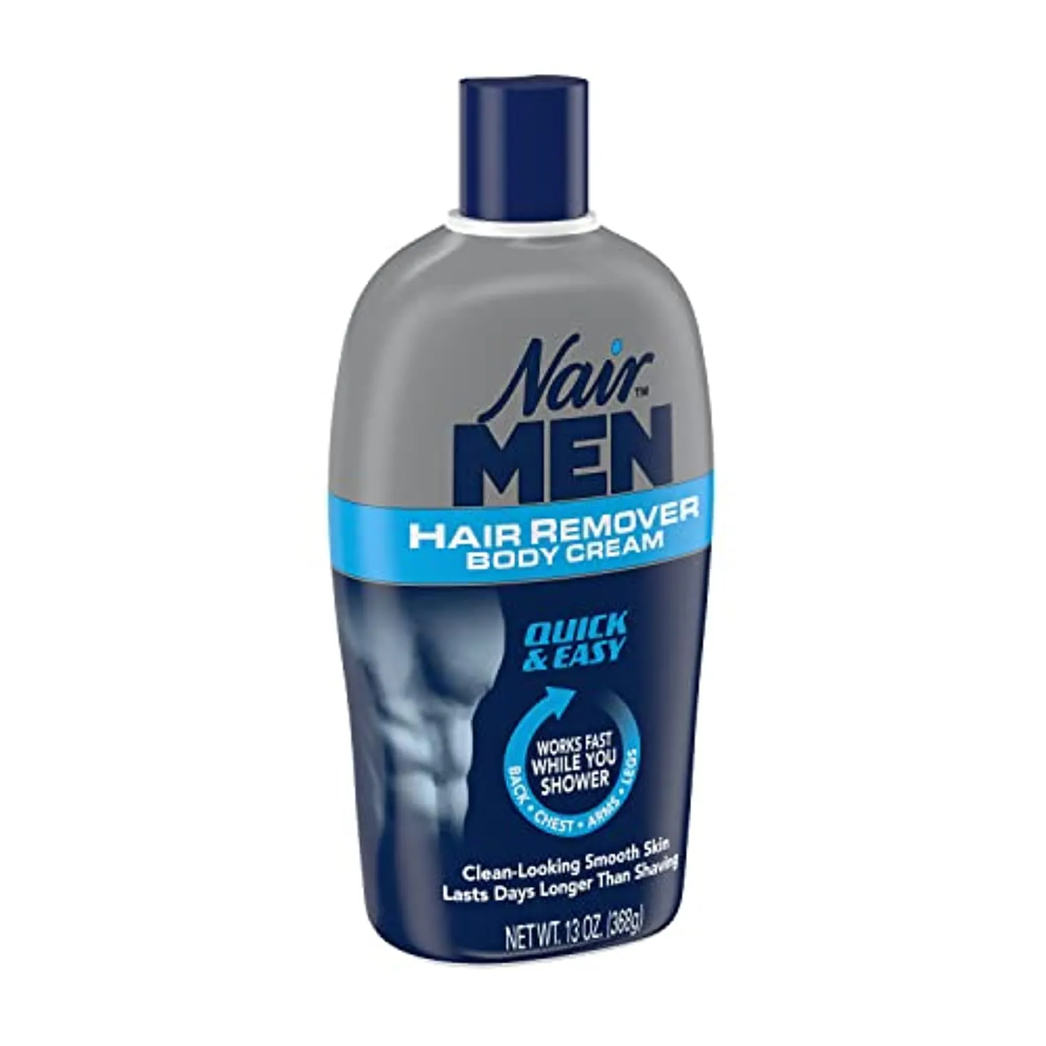 Nair Hair Remover for Men Hair Remover Body Cream, 13 oz. (Packaging May Vary)