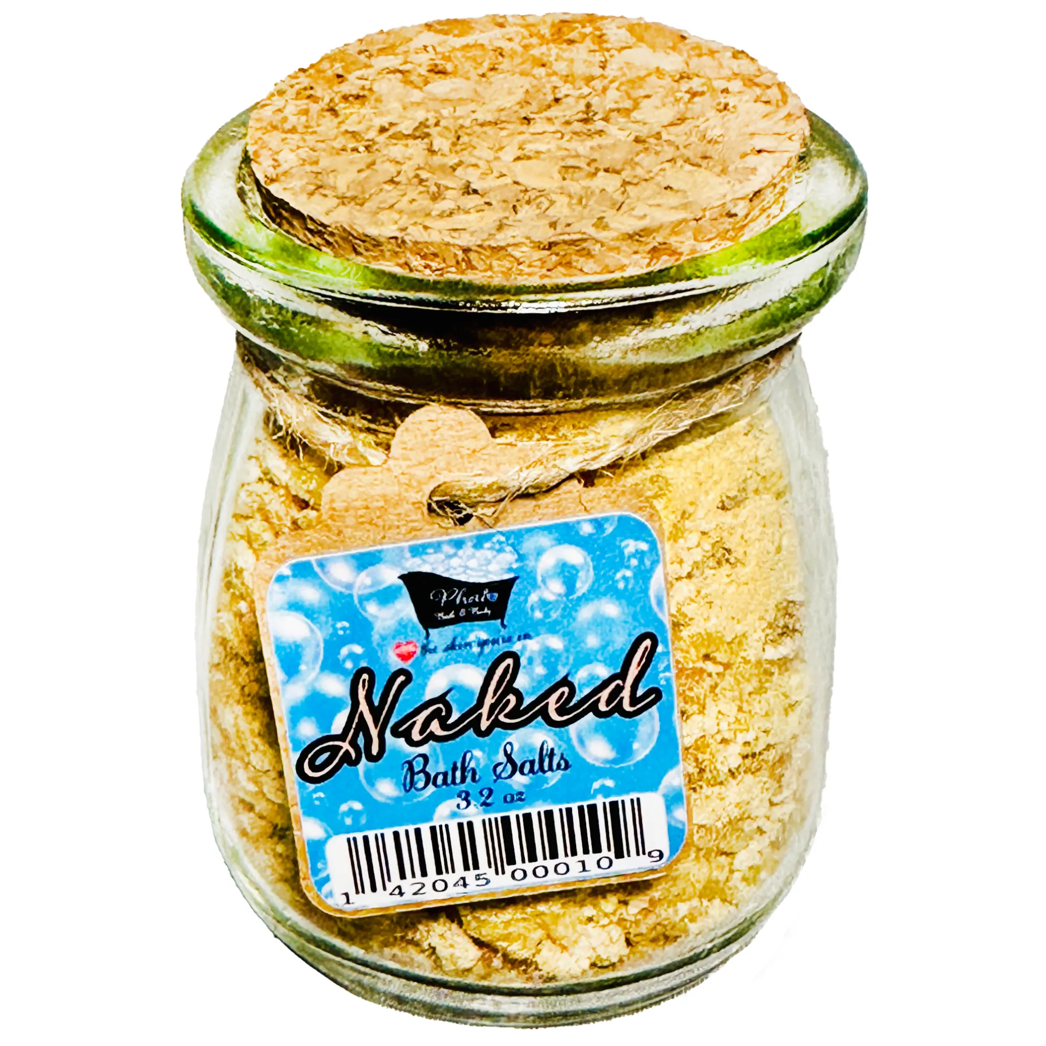 Naked Natural Bath Salts Kaolin Clay Avocado Oil Sea Salt Bath Soak 3.5 oz